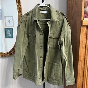 JustFab Khaki Utility Jacket